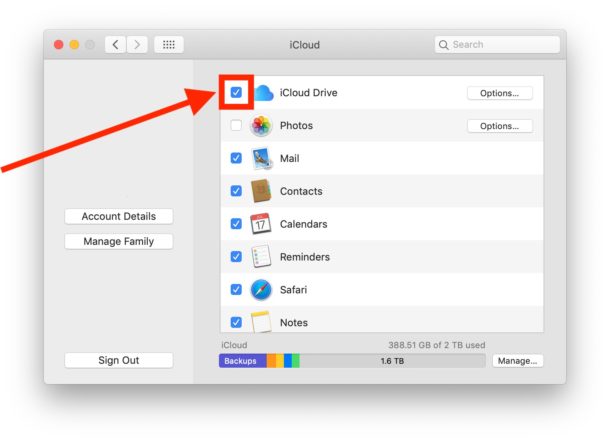 Cómo apagar iCloud Drive en Mac