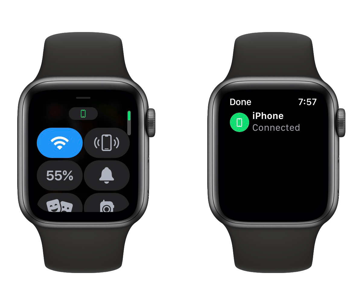 Apple Watch conectado a iPhone