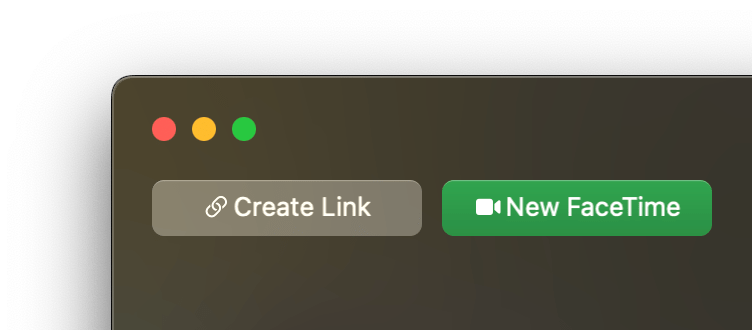 crear enlace FaceTime en Mac