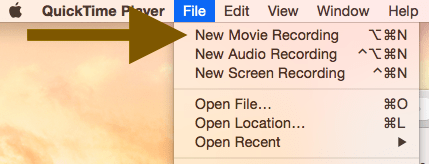 Quicktime nueva creación de películas