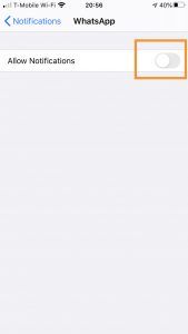 Notificaciones de WhatsApp