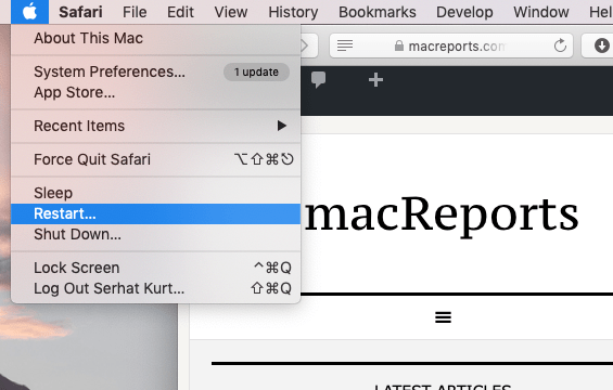 Reinicio Mac