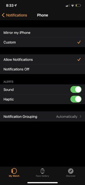 Notificaciones de Apple Watch